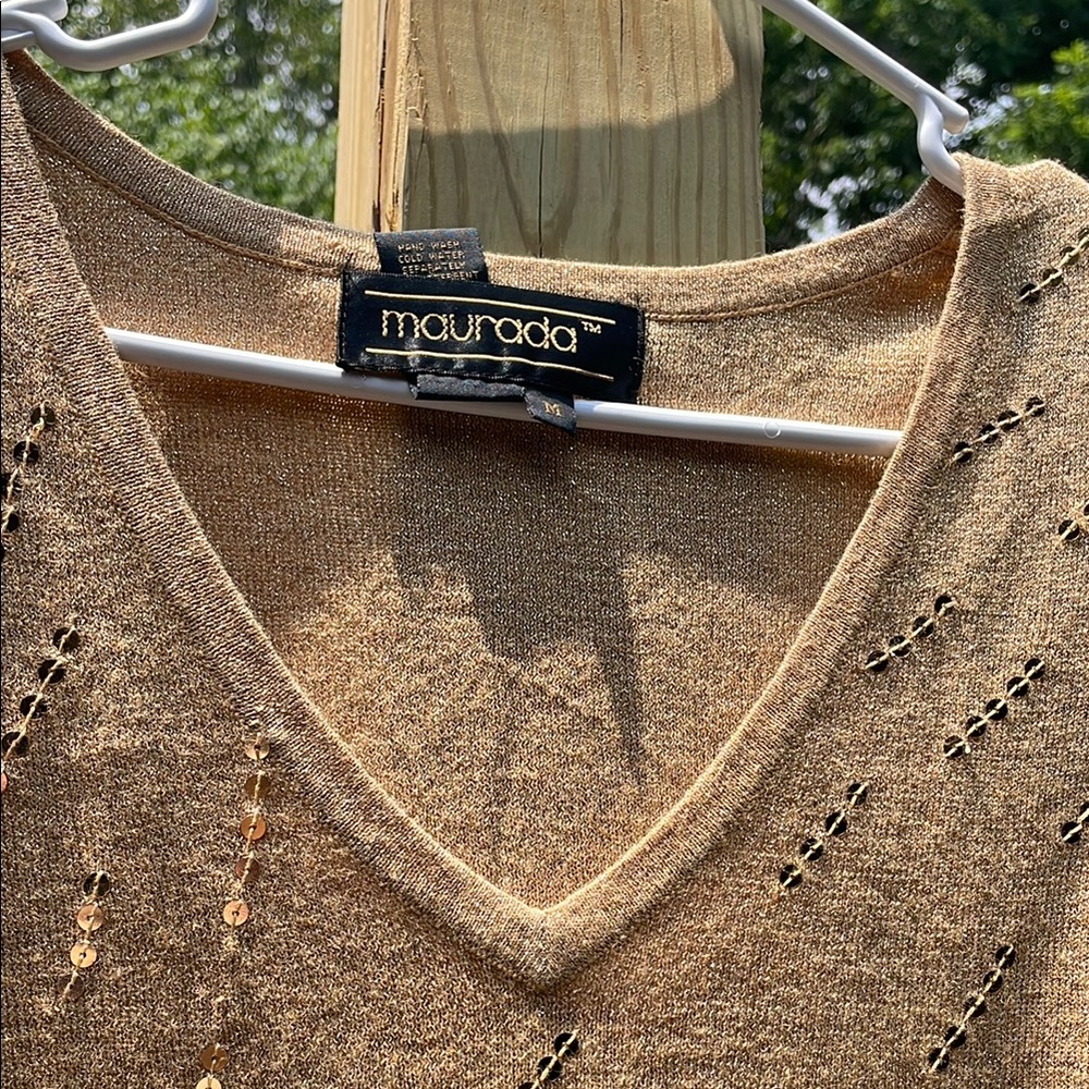 Tan Ribbed Knit Tank Top - Picture 6 of 10